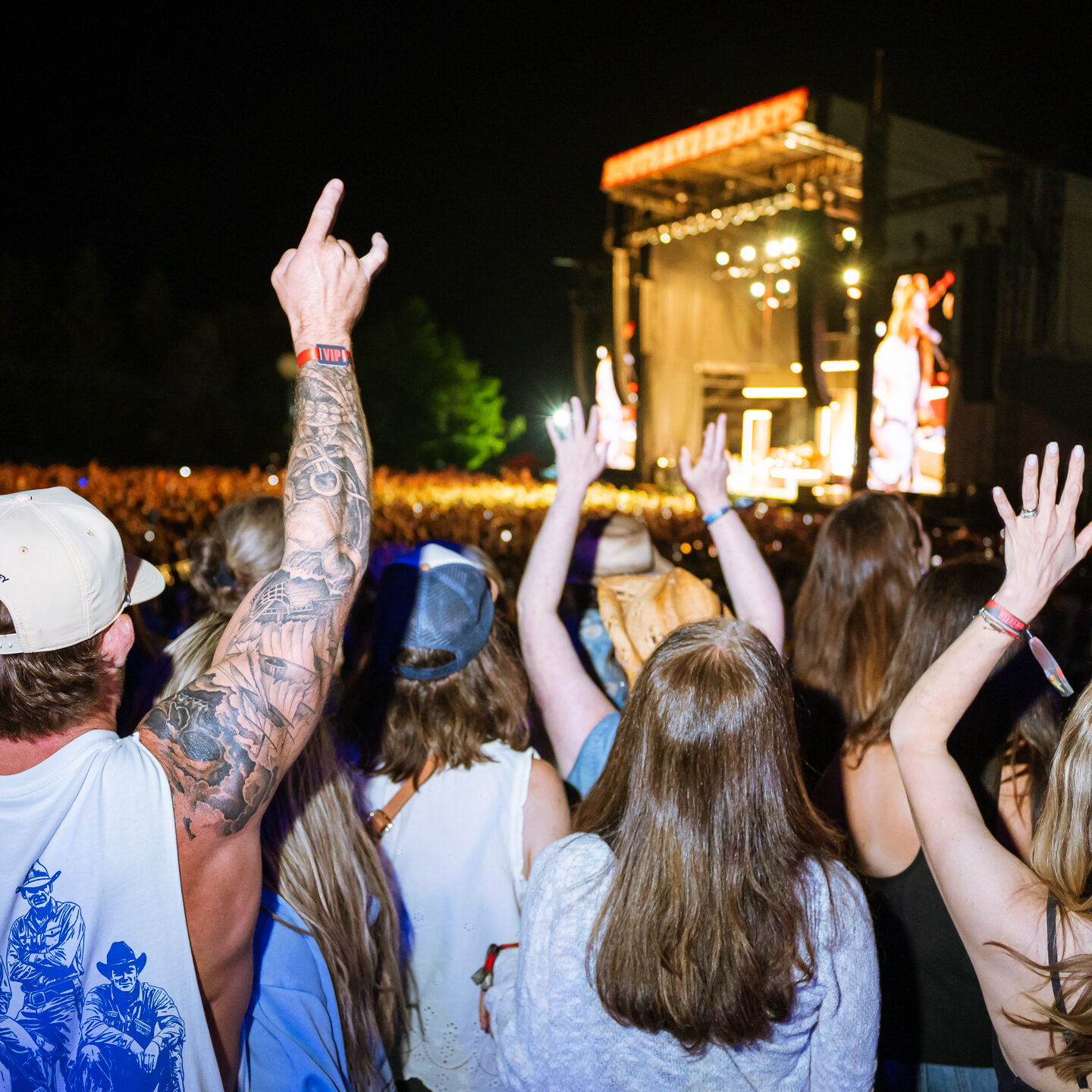 Fans at Boots and Hearts main stage