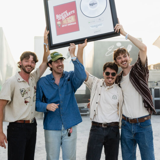 School House winning the 2025 Boots and Hearts Emerging Artist Showcase
