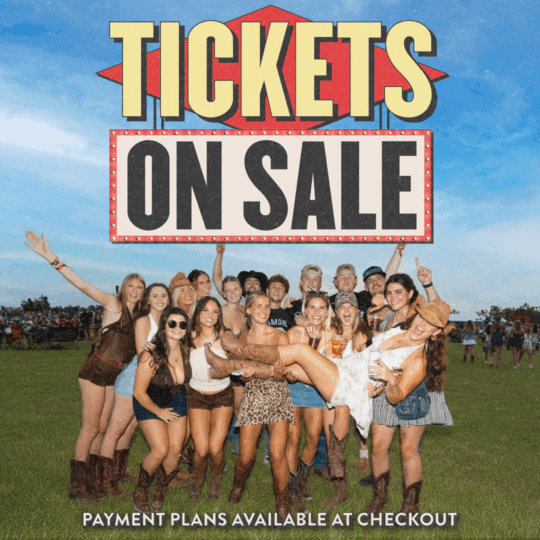 tickets on sale, payment plans available at checkout