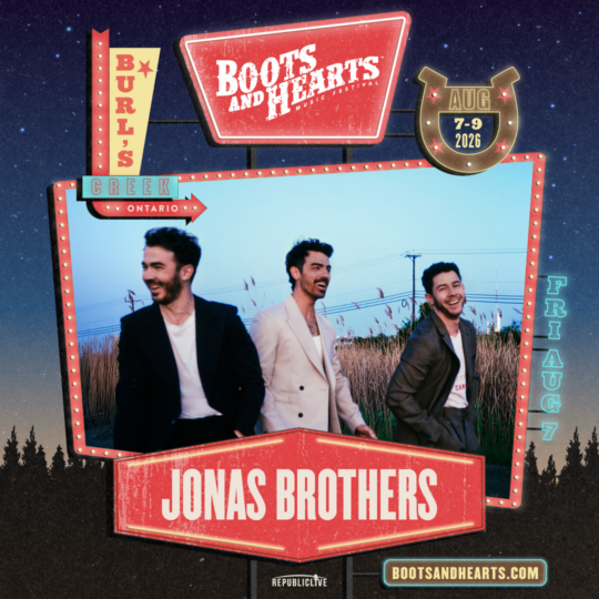 Jonas Brothers live at Boots and Hearts on Fri Aug 7